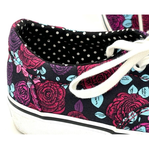 Vans Doheny Romantic Multi Color Floral Womens Lace Up Shoes Size 7.5 EUC - Picture 12 of 16